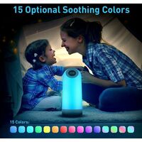 Kids Touch Bedside Lamp, Wireless Colorful Touch Lamps for Bedroom Rechargeable Table Night Light with Illuminated Bluetooth Speaker, Gift for Teenage Girls and Boys