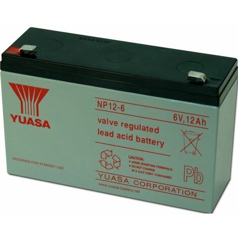 Batería YUASA NP12-12 12V 12Ah, Batería Plomo AGM