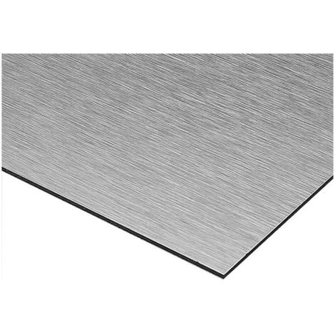 Crédence Composite Aspect Alu Brossé - Hauteur 30 cm x Largeur 70 cm