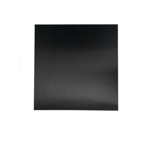 Crédence Alu Anodisé Brossé Noir H 40 cm x L 50 cm 1,5 mm