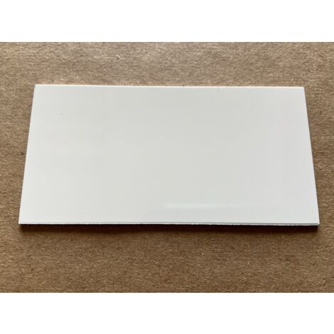 Bande de Rive Aluminium Blanc Pur RAL 9010 (1 pli, retour 30 mm, ep 1mm) Hauteur : 80 mm