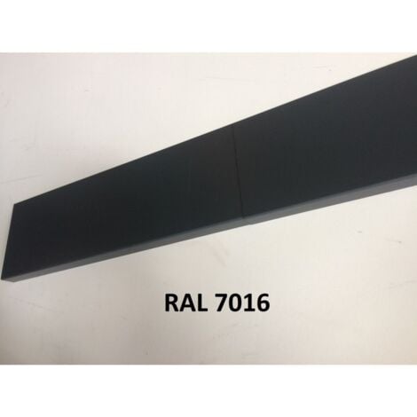 main image of "Bande de Rive Aluminium RAL 7016 (1 pli, retour 30 mm, ep 1mm) Hauteur : 170 mm"