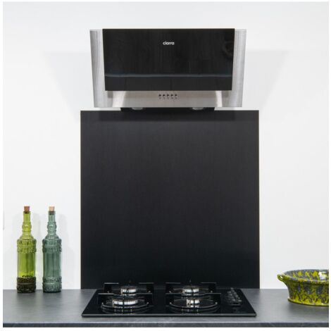 Crédence Inox Brossé Noir 0,8mm  - Hauteur 75 cm x Largeur 50 cm