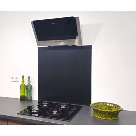Crédence Inox Brossé Noir 0,8mm  - Hauteur 75 cm x Largeur 50 cm