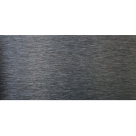 Crédence Inox Brossé Noir 0,8mm  - Hauteur 75 cm x Largeur 50 cm