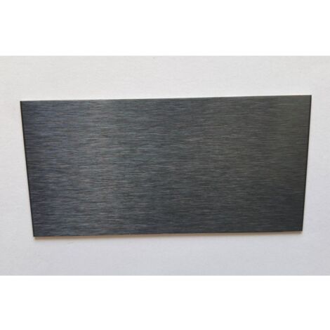 Crédence Inox Brossé Noir 0,8mm  - Hauteur 75 cm x Largeur 50 cm