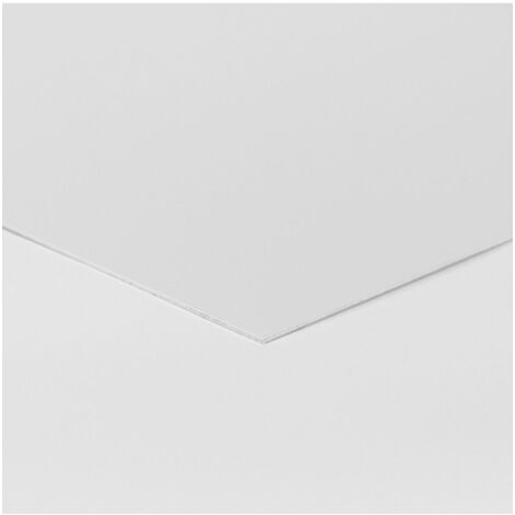 Crédence Alu Blanc Sécurité RAL 9003 H 35 cm x L 30 cm de 1,5 mm