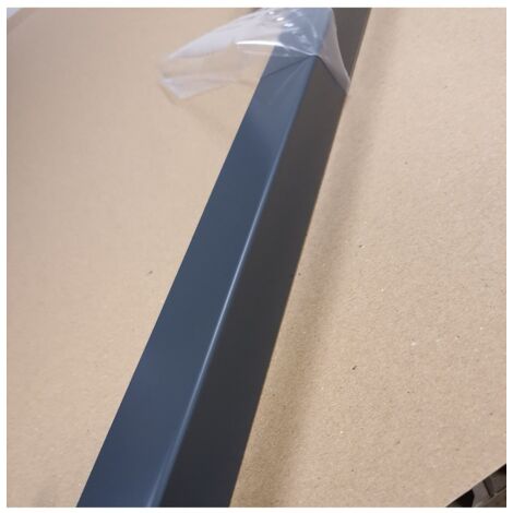 Lot 5 Cornières d'angle Alu Gris Anthracite RAL 7016 SAT - Couleur Extérieur - Longueur 150cm (3.5cm x 4cm) de 1mm