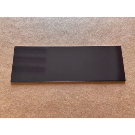 Bande de Rive Aluminium Brun Gris RAL 8019 (1 pli, retour 25 mm, ep 1.5mm) Hauteur : 60 mm