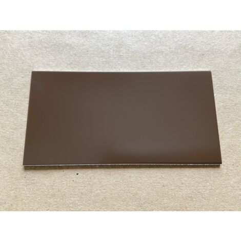 Bande de Rive Aluminium Brun Sepia RAL 8014 (1 pli, retour 25 mm, ep 1.5mm) Hauteur : 60 mm