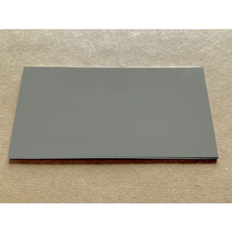 Bande de Rive Aluminium Gris Quartz RAL 7039 (1 pli, retour 25 mm, ep 1.5mm) Hauteur : 60 mm