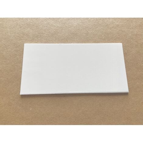 Bande de Rive Aluminium Blanc Signal RAL 9016 Brillant (1 pli, retour 25 mm, ep 1.5mm) Hauteur : 60 mm