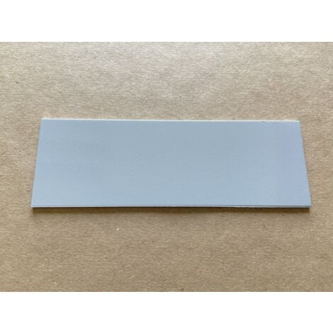Bande de Rive Aluminium Gris RAL 9006 (1 pli, retour 25 mm, ep 1mm) Hauteur : 60 mm