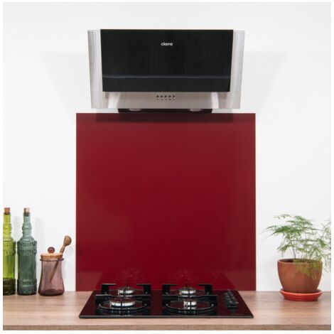 Crédence Alu Rouge Pourpre RAL 3004 H 40 cm x L 140 cm de 1,5 mm
