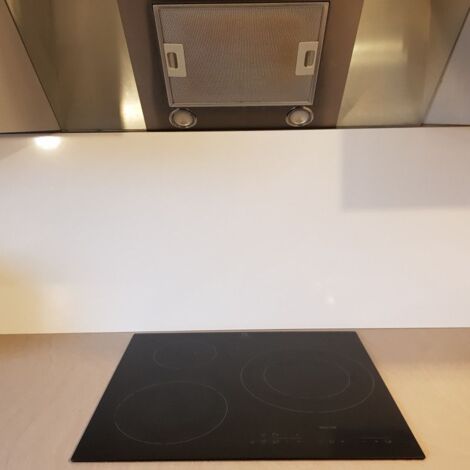Plaque Aluminium Blanc Laqué RAL 9016 - Crédence Ou Fond De Hotte - 60 Cm X 90 Cm - Épaisseur 1,5 Mm