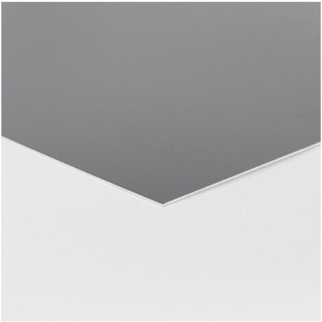 Crédence Alu Gris Terre d'Ombre H 60 cm x L 60 cm RAL 7022 1,5 mm