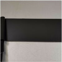 Crédence Alu Noir RAL 9005 - H 50 cm x L 50 cm 1,5mm
