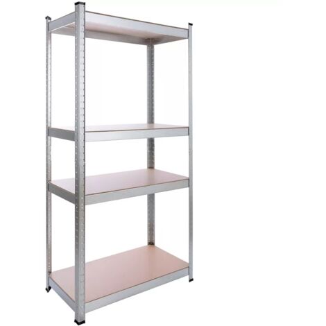 AREBOS heavy-duty shelving plug-in shelving metal 160 x 80 x 40 cm 320 kg load capacity easy assembly thanks to plug-in system and without screws