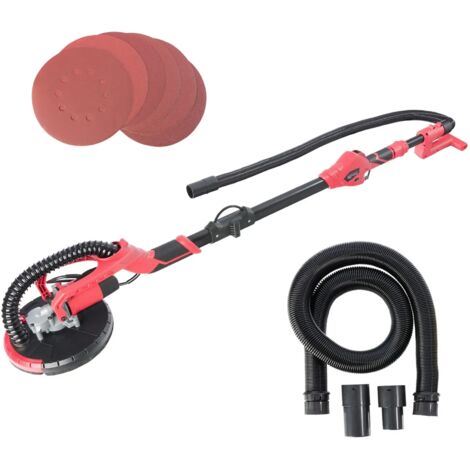 AREBOS Telescopic Drywall Sander 750 W Standard Model Dust Suction, Pads