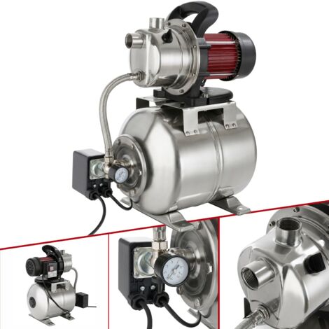 AREBOS domestic waterworks 1200 watt delivery rate 3800 l/h delivery head 48 metres 19 l tank