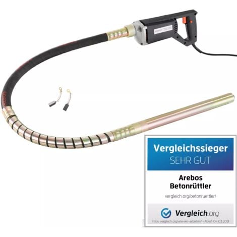 AREBOS Concrete Vibrator 580W Internal Vibrator Handheld Vibrator Poker Vibrator