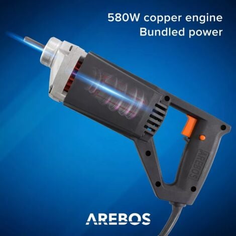 AREBOS Concrete Vibrator 580W Internal Vibrator Handheld Vibrator Poker Vibrator