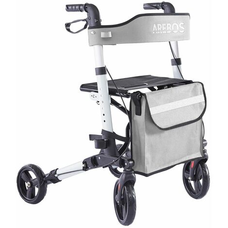 Folding Walking Frame Rollator with Bag, Walking Aids