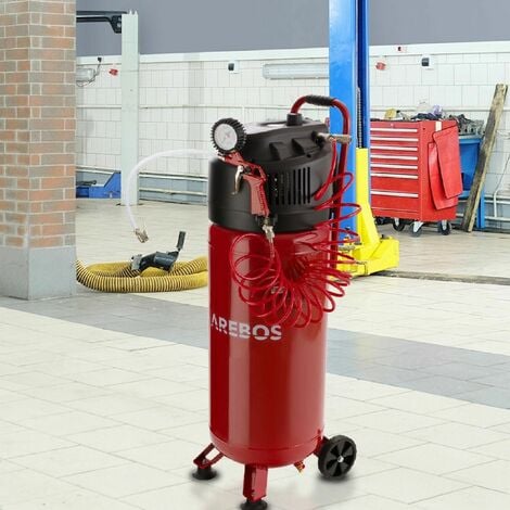 AREBOS Air Compressor 50 L Portable 10 Bar with 13-piece Tool Kit