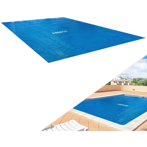 AREBOS Heat Tarpaulin Solar Foil Solar Tarpaulin Solar Heating Pool Heating 120 mic 2,6 x 1,6 m blue