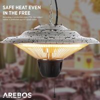 Arebos Infrared Heater Ceiling Mount Radiant Halogen Heater