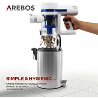 AREBOS Premium Handheld Battery 2 in 1 Vacuum Cleaner Bagless Cordless White - White/Blue