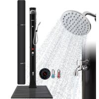 AREBOS solar shower 40L garden shower pool shower with base plate incl. cover bonnet