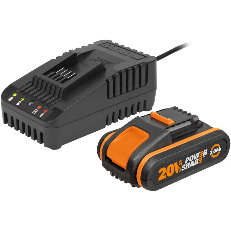 Worx Wa3601 20v powershare bat2ah+cargador1h de la