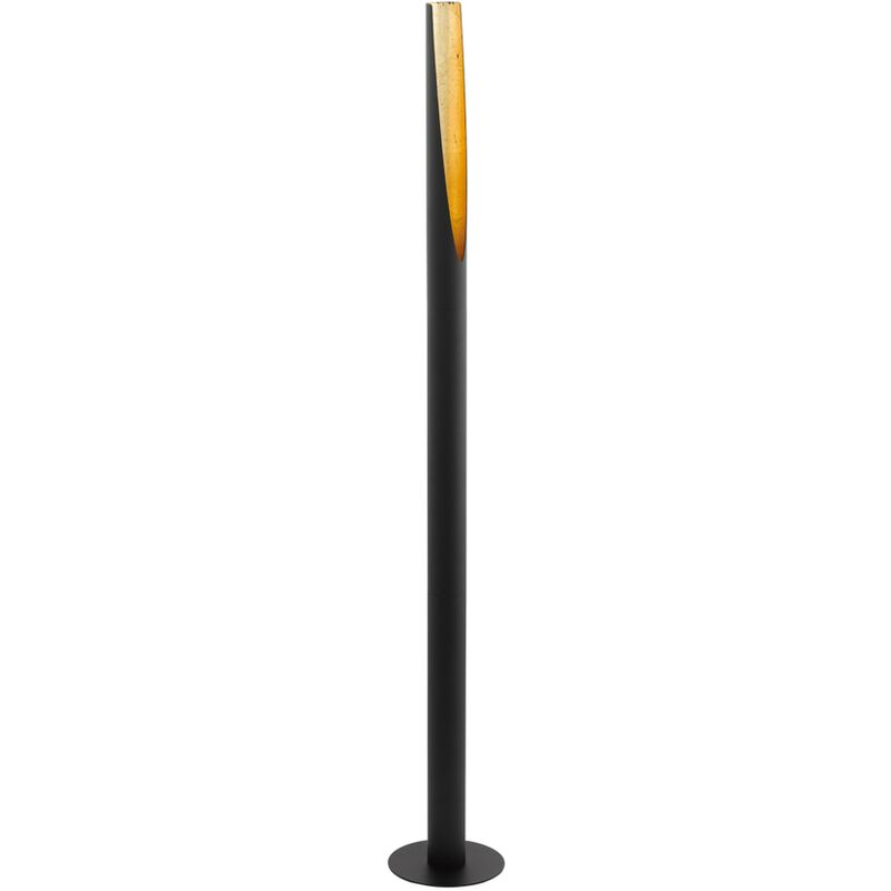 De Pie Eglo barbotto 1 con una bombilla acero colores negro y dorado casquillo gu10 interruptor incluido led 5w 137cm