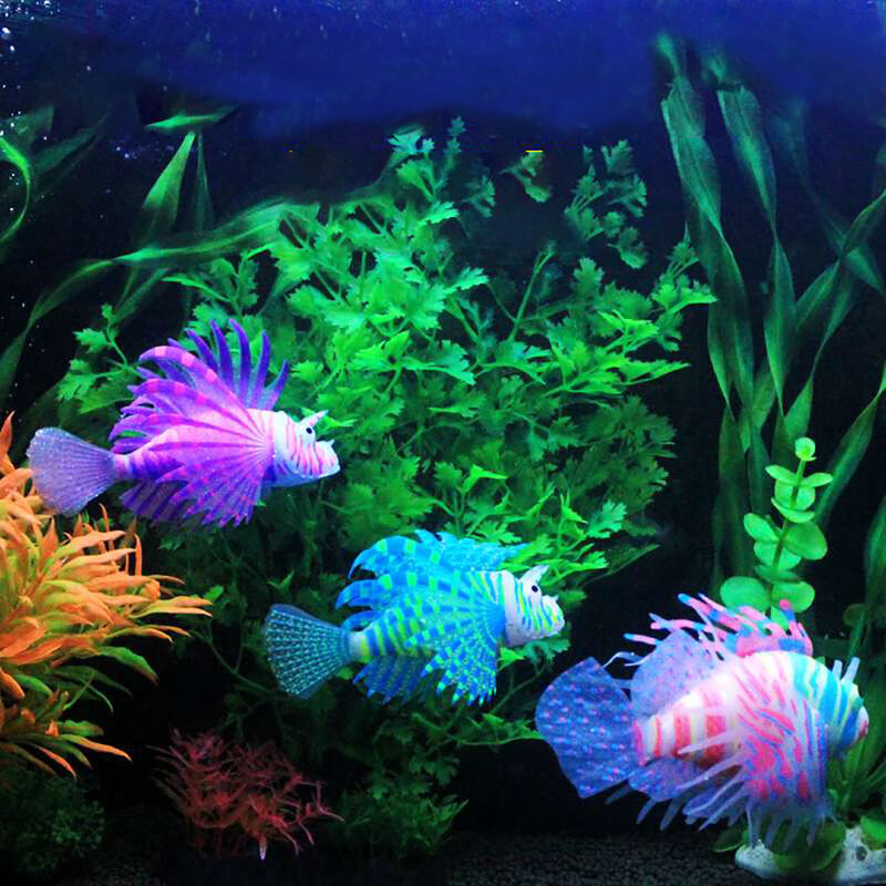 Morza 1x Mini Pesce Simulazione per Acquario paesaggistica Decoration Glow Ornament 