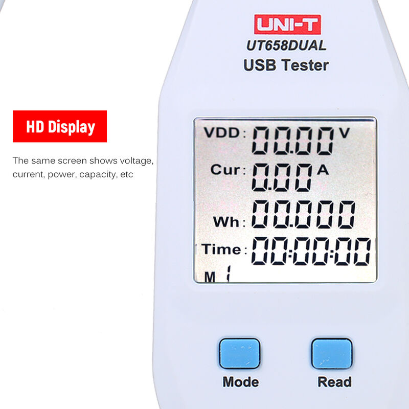 USB Detector Digital Power Meter Tester multimetro Power Meter tester di controllo di tensione corrente di tensione della batteria del monitor con display a LED per la Banca di potere e Altro 