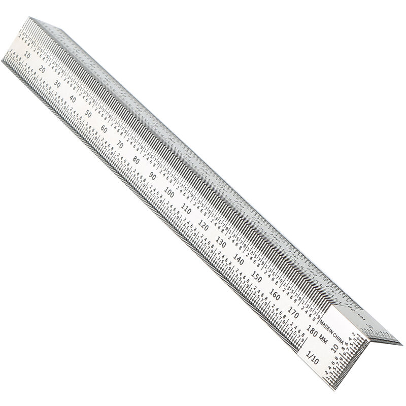 EElabper Strumento di misurazione del Legno Strumento Multifunzionale Triangolo Righello Revolutionary Carpentry Tool Silver