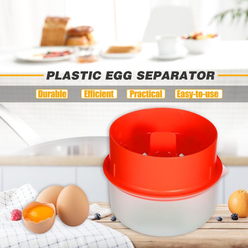 in plastica divisore per uova con base per raccogliere tuorli e accessori da cucina Separatore portatile per uova di tuorlo duovo 