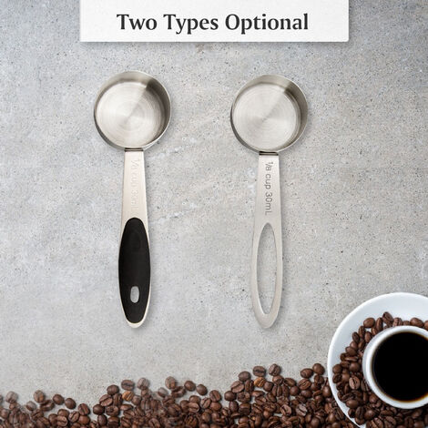 Scoop in acciaio inossidabile con misurazione della polvere da caffè a chicchi caffè 
