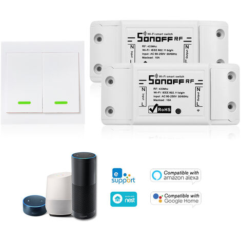 Sonoff basic R3 interruttore intelligente WiFi smart Alexa Google Android 2200W