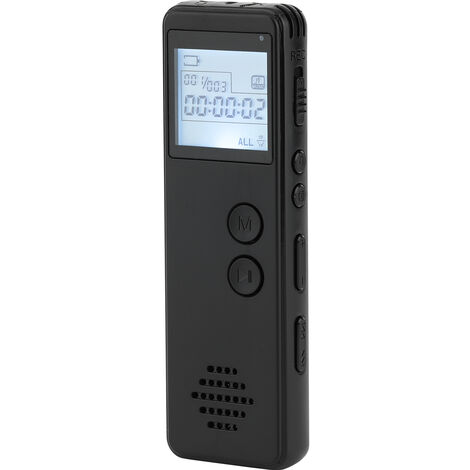 KoelrMsd Attivazione vocale Mini registratore audio digitale Dittafono Lettore MP3 Riproduzione di musica Attivazione vocale professionale