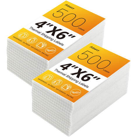 500 grandi Autoadesivo Bianco Etichette termica indirizzo di spedizione postale 6 x 4 pollici 