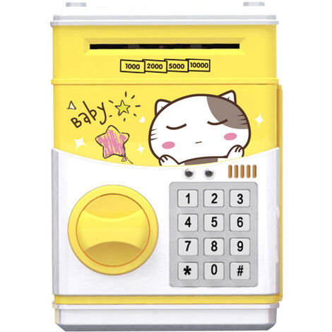 Oro OurLeeme Salvadanaio elettronico Banca dei Soldi delle Password per Contanti Moneta ATM Bancomat Mini Monete Migliori Regali per Bambini 