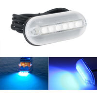 KKmoon 12V 6LED Luci di Poppa per Barche Luce a LED per Illuminazione Nuoto Yacht da Pesca Guida Navigazione Marina Lampade Subacquee Impermeabili 