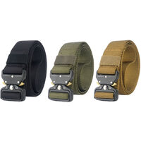 NUOVI Pantaloni Da Uomo A Buon Mercato Tessitura Cintura 36-60" vari colori nastro di tela Fibbia UK 