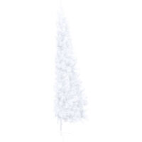 Albero Natale a Meta con Luci LED Bianco 180 cm in PVC