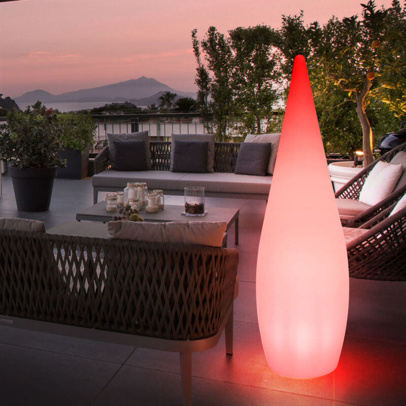 Smart RGB LED Esterno Piedistallo Lampada Steh Terra Cortile Alluminio Lanterna - Foto 2