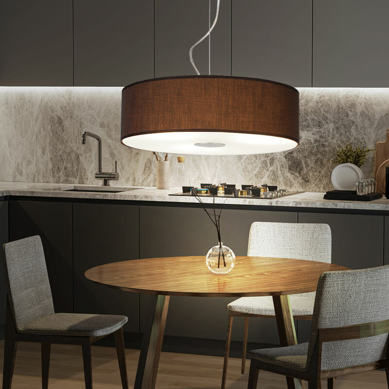 Lampada da tavolo vintage con paralume in vetro ambrato e base in legno