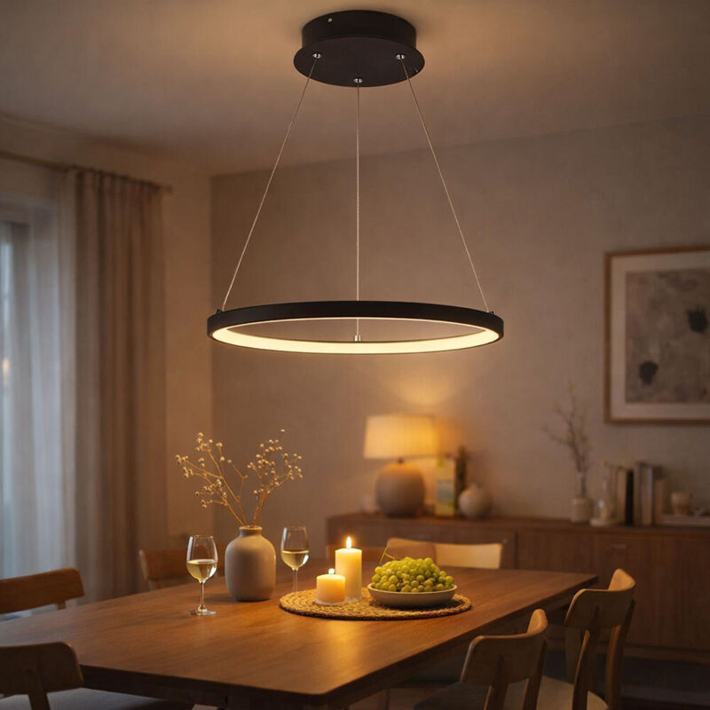 Lampada da soggiorno semplice e moderna lampada da soffitto a led per uso domestico atmosferica rotonda creativa del nord europeo ristorante camera da letto