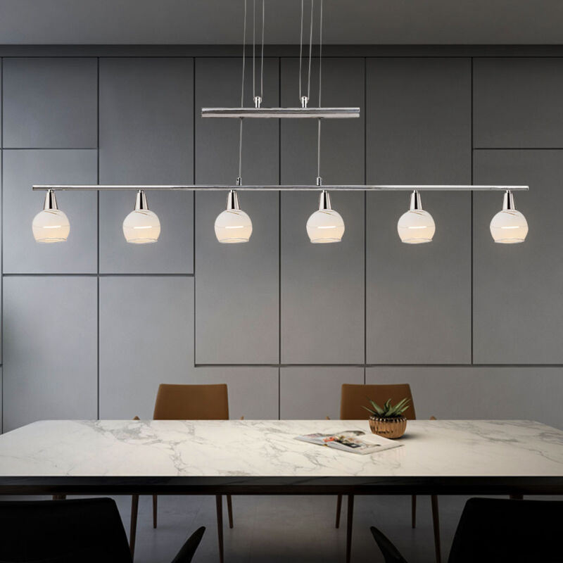 Lampada A Sospensione LED Dimmerabile - Moderna, Nera, Regolabile In Altezza, Con Telecomando, 80 Cm - Foto 5